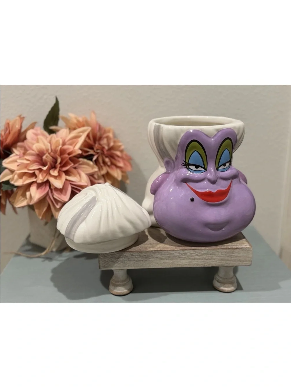 Ursula Little Mermaid Figural Cookie Jar with Lid Disney